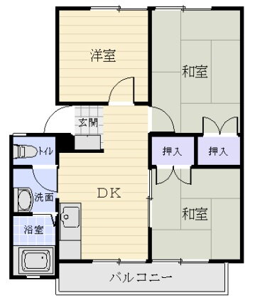 香川県丸亀市垂水町 3DK アパート 賃貸物件詳細