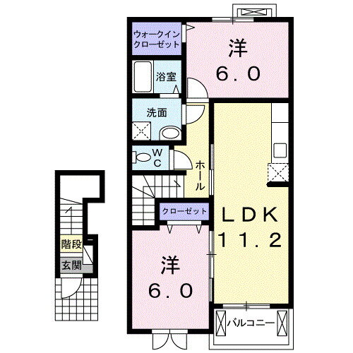 広島県福山市駅家町大字上山守 万能倉駅 2LDK アパート 賃貸物件詳細