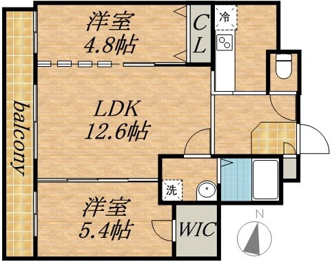 札幌中央レジデンス 6階 2LDK 賃貸物件詳細