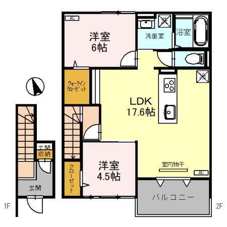 新潟県新潟市東区中興野 大形駅 2LDK アパート 賃貸物件詳細