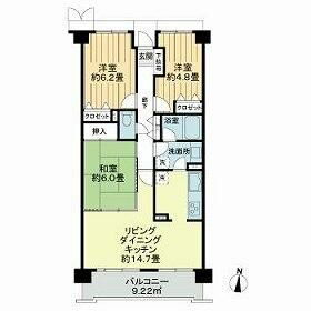 東京都多摩市関戸４ 聖蹟桜ヶ丘駅 3LDK マンション 賃貸物件詳細