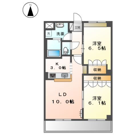 岐阜県岐阜市須賀４ 岐阜駅 2LDK マンション 賃貸物件詳細