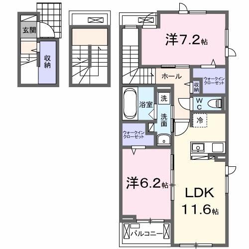 ポミエ　グラン 3階 2LDK 賃貸物件詳細