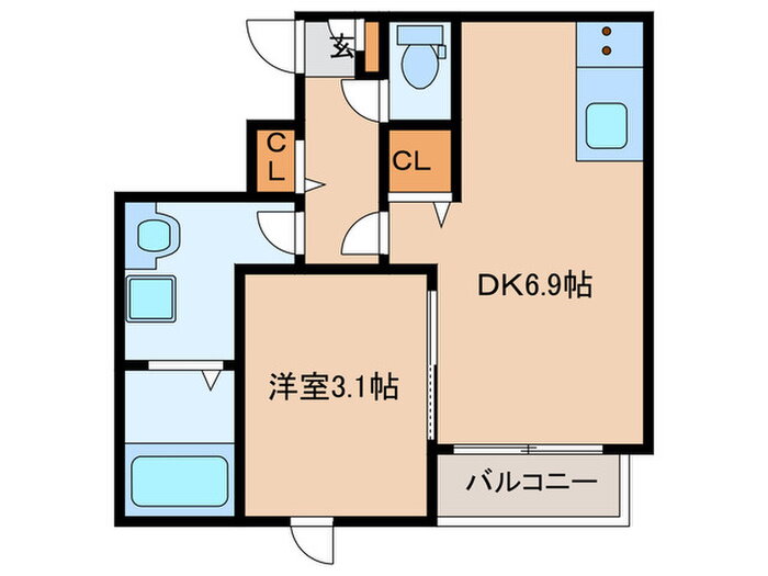 福岡県福岡市城南区七隈７ 福大前駅 1DK アパート 賃貸物件詳細