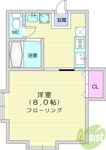 宮城県仙台市宮城野区清水沼２ 宮城野原駅 1K アパート 賃貸物件詳細