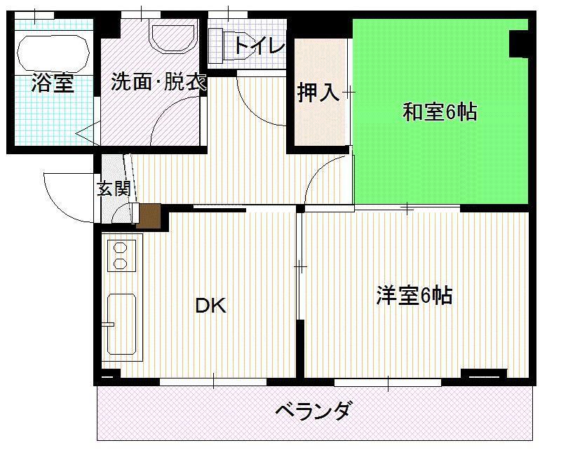 ヴェルドール神明 3階 2DK 賃貸物件詳細