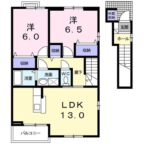 長野県松本市沢村３ 松本駅 2LDK アパート 賃貸物件詳細