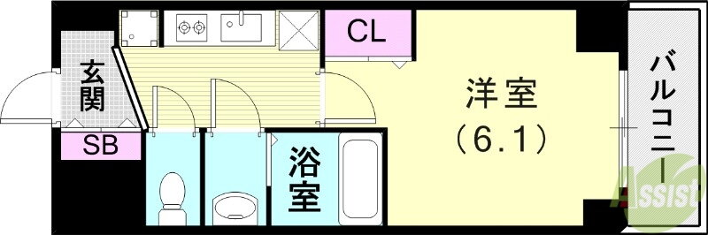 兵庫県神戸市長田区二番町１ 高速長田駅 1K マンション 賃貸物件詳細