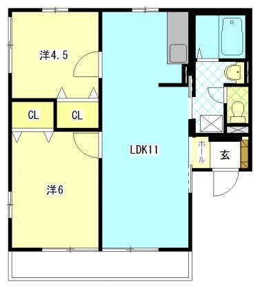 静岡県静岡市清水区高橋１ 清水駅 2LDK アパート 賃貸物件詳細