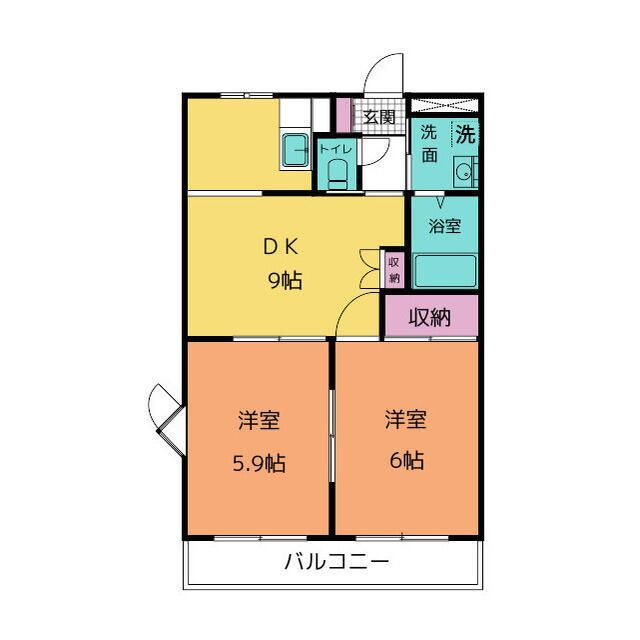 静岡県沼津市下香貫 沼津駅 2DK アパート 賃貸物件詳細