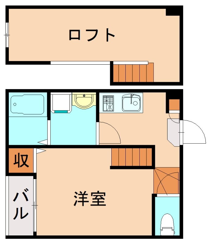 福岡県福岡市東区原田２ 箱崎駅 1K アパート 賃貸物件詳細