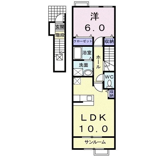 富山県高岡市大野 高岡駅 1LDK アパート 賃貸物件詳細