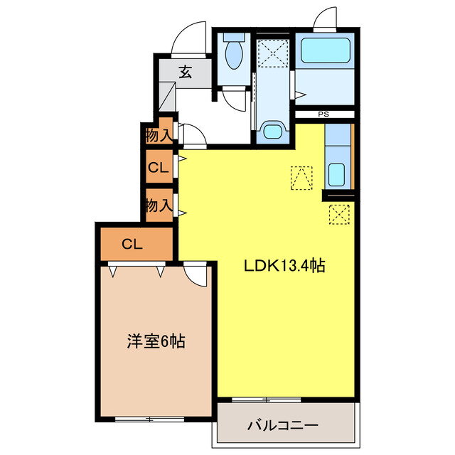 パイン・フィールド 1階 1LDK 賃貸物件詳細