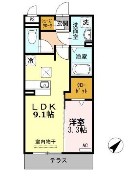 静岡県浜松市中央区和合町 1LDK アパート 賃貸物件詳細