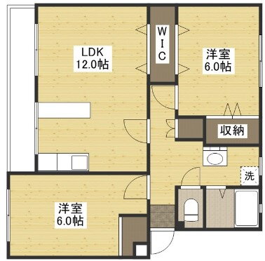 Ｋ’ｓ　Ｂ　ＵＳＨＩＴＡ 3階 2LDK 賃貸物件詳細