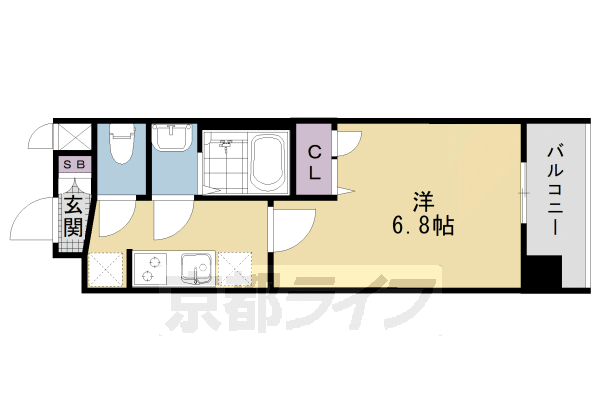 京都府京都市下京区西七条石井町 西大路駅 1K マンション 賃貸物件詳細