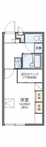 富山県富山市下新北町 粟島（大阪屋前）駅 1K アパート 賃貸物件詳細