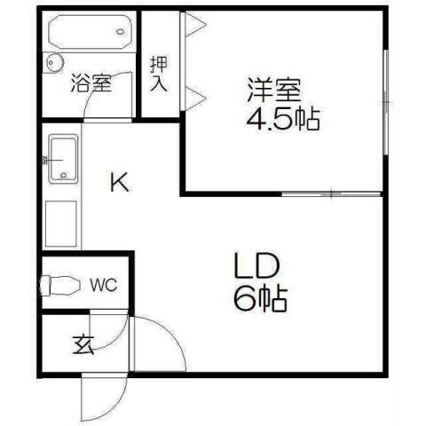 北海道札幌市豊平区平岸六条１３ 南平岸駅 1DK アパート 賃貸物件詳細
