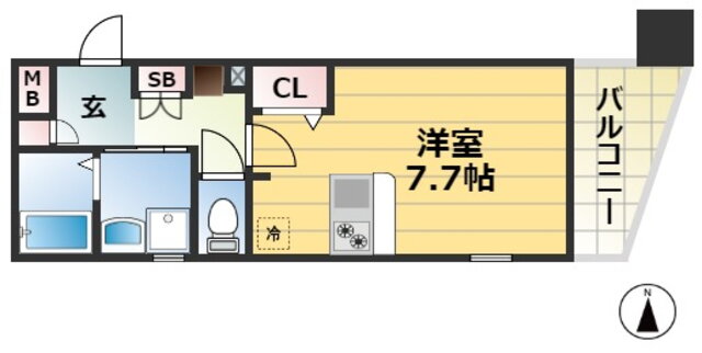 兵庫県神戸市中央区中町通３ 高速神戸駅 1K マンション 賃貸物件詳細