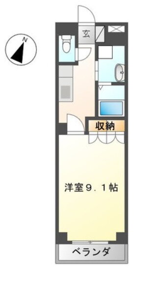 神奈川県海老名市中新田３ 厚木駅 1K アパート 賃貸物件詳細