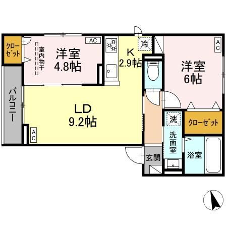 宮城県仙台市青葉区小田原８ 榴ケ岡駅 2LDK アパート 賃貸物件詳細