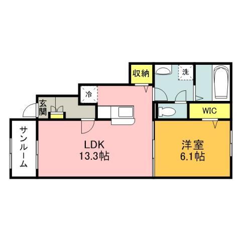 ロータス田川３ 1階 1LDK 賃貸物件詳細
