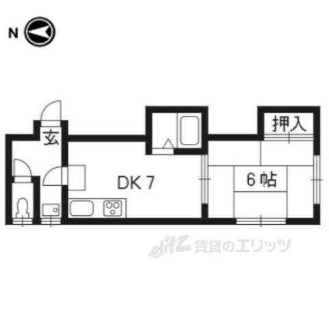 京都府京都市下京区柿本町 大宮駅 1DK アパート 賃貸物件詳細