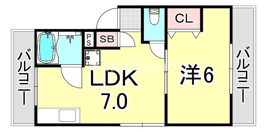 兵庫県神戸市須磨区行平町１ 鷹取駅 1DK マンション 賃貸物件詳細
