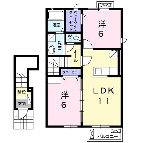 レジデンス久居ＩＩ 2階 2LDK 賃貸物件詳細