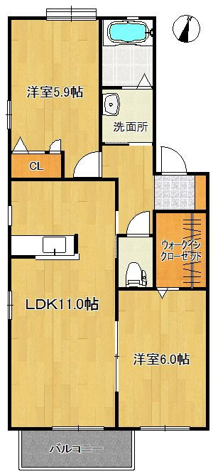 福岡県那珂川市片縄２ 博多南駅 2LDK アパート 賃貸物件詳細