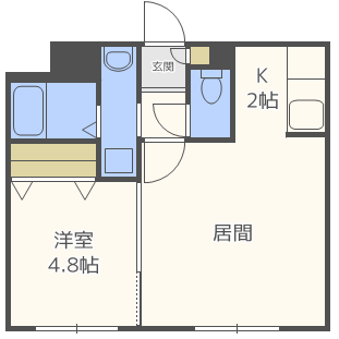 北海道札幌市西区山の手二条１ 琴似駅 1LDK マンション 賃貸物件詳細