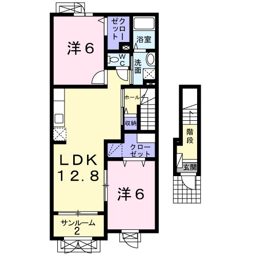 福井県あわら市大溝１ 芦原温泉駅 2LDK アパート 賃貸物件詳細