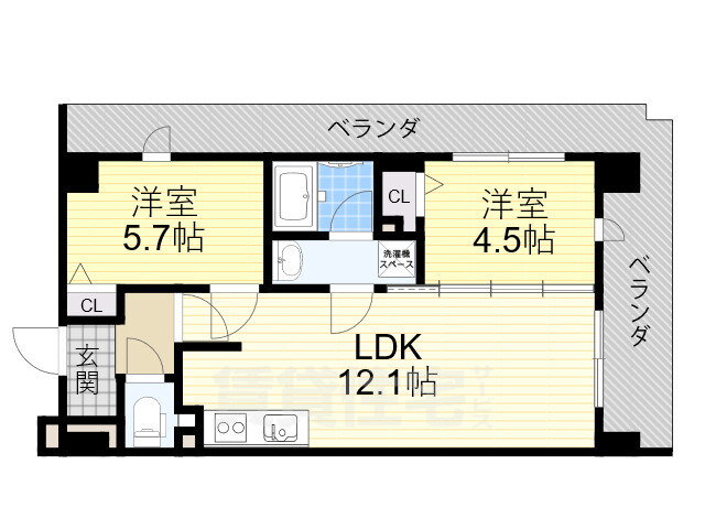 大阪府堺市堺区中之町東３ 堺駅 2LDK マンション 賃貸物件詳細