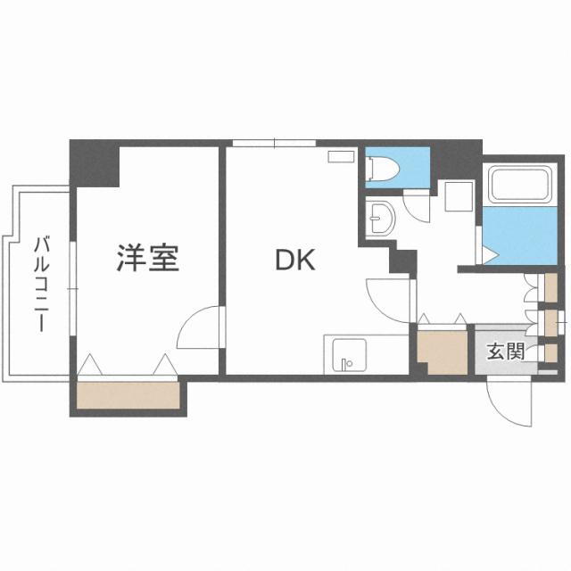 北海道札幌市北区北十九条西２ 北１８条駅 1DK マンション 賃貸物件詳細