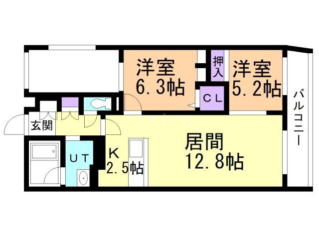 北海道札幌市豊平区平岸四条１６ 南平岸駅 2LDK マンション 賃貸物件詳細