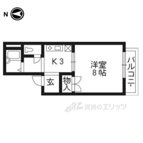 京都府京都市西京区大枝中山町 桂駅 1K アパート 賃貸物件詳細