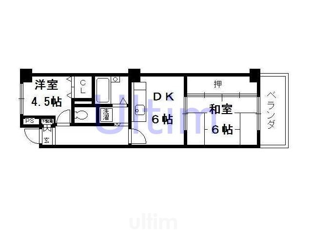 京都府京都市伏見区淀本町 淀駅 2DK マンション 賃貸物件詳細