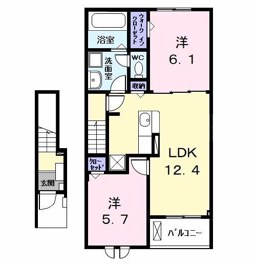 愛知県名古屋市中川区法華２ 高畑駅 2LDK アパート 賃貸物件詳細