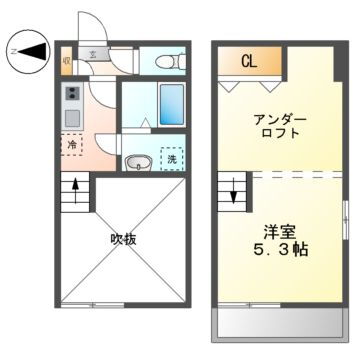 愛知県名古屋市中村区亀島１ 名古屋駅 1K アパート 賃貸物件詳細