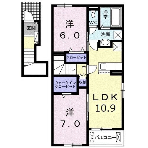 Ｐａｓｔｏｒａｌｅ遠賀 2階 2LDK 賃貸物件詳細