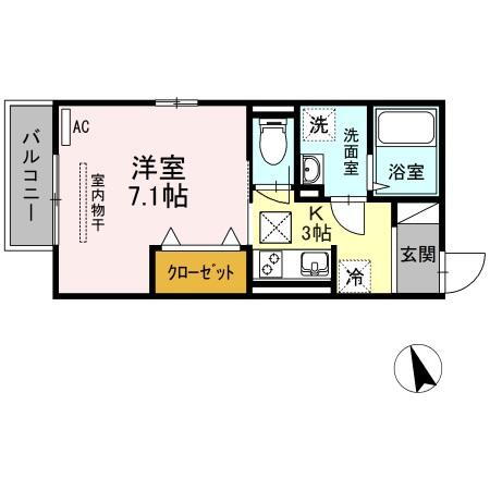 新潟県新潟市西区平島 青山駅 1K アパート 賃貸物件詳細