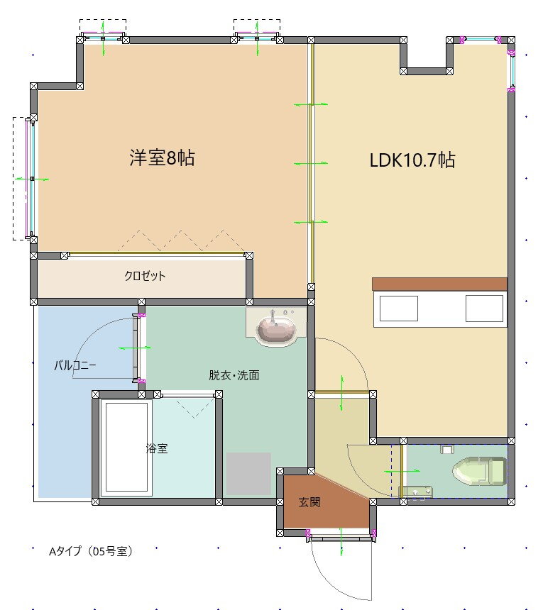 栃木県宇都宮市元今泉２ 東宿郷駅 1LDK マンション 賃貸物件詳細