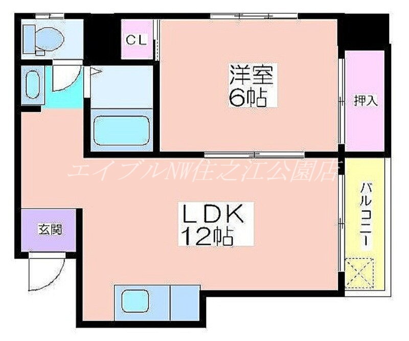 ラパンジール住吉大社 5階 1LDK 賃貸物件詳細