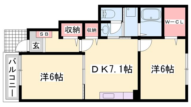 兵庫県姫路市書写 姫路駅 2DK アパート 賃貸物件詳細
