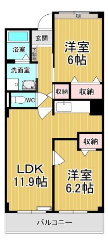 栃木県鹿沼市栄町３ 鹿沼駅 2LDK マンション 賃貸物件詳細