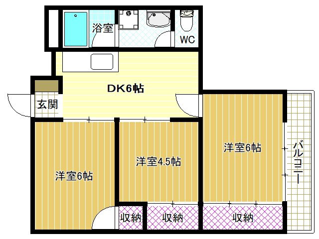 大阪府富田林市喜志町５ 喜志駅 3DK マンション 賃貸物件詳細