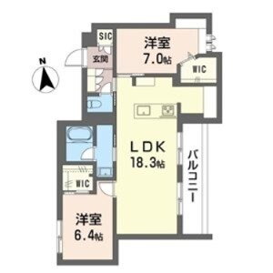 グランシャレ　クラウン 1階 2LDK 賃貸物件詳細