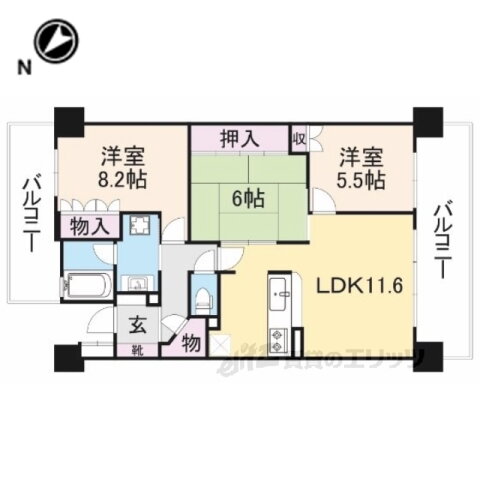 ライオンズ大津中央 13階 3LDK 賃貸物件詳細