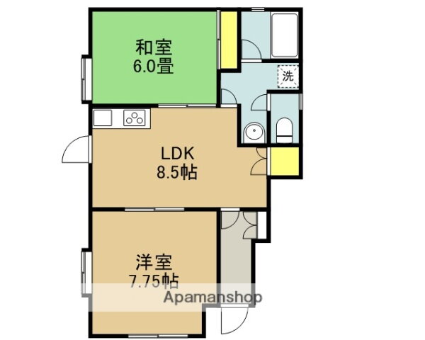 福岡県福岡市南区柏原１ 博多南駅 2DK アパート 賃貸物件詳細