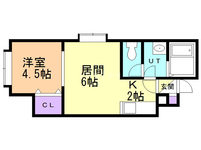 ＭＴＭ　平岸 2階 1LDK 賃貸物件詳細